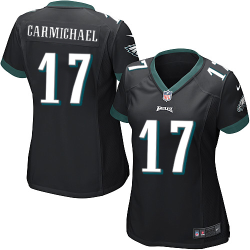 Women's Elite Harold Carmichael Nike Jersey Black Alternate - #17 NFL Philadelphia Eagles